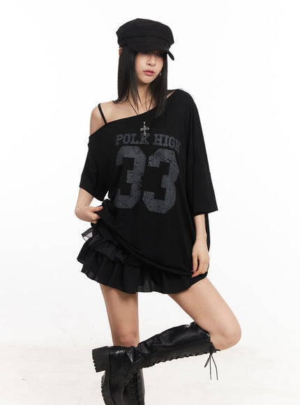 oversized-graphic-tee-ca514 / Black