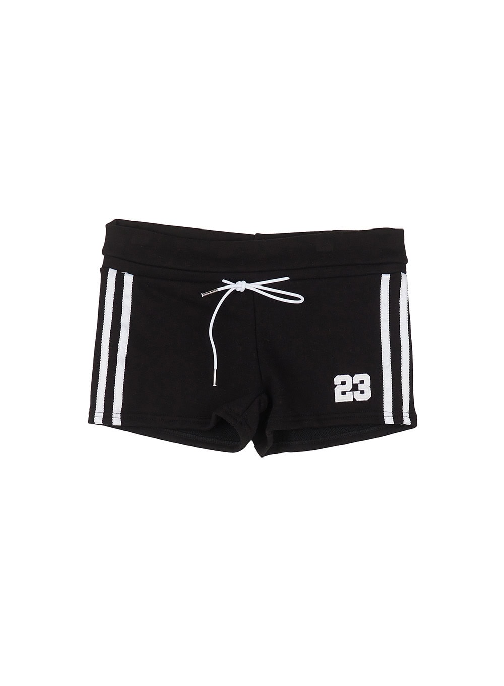 lace-embroidered-sweatshorts-cy527 / Black