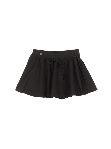 Ribbon Flare Mini Skirt CF519