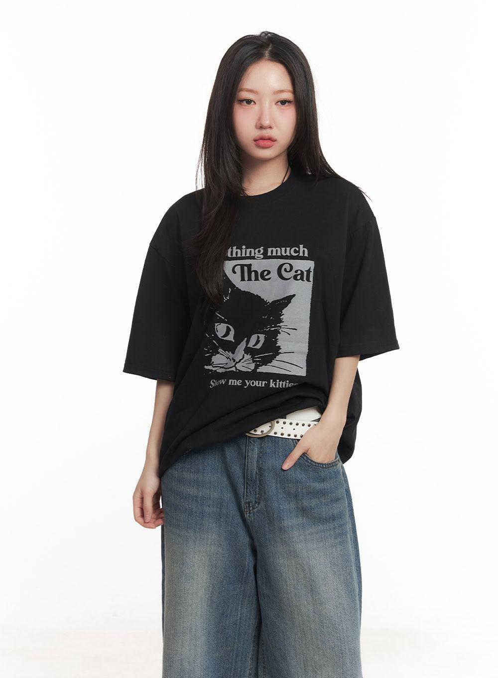 relaxed-fit-graphic-tee-ca525 / Black