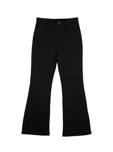 classic-slim-fit-bootcut-pants-cf504 / Black