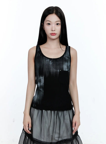 Gradient Ribbed Tank Top CG507
