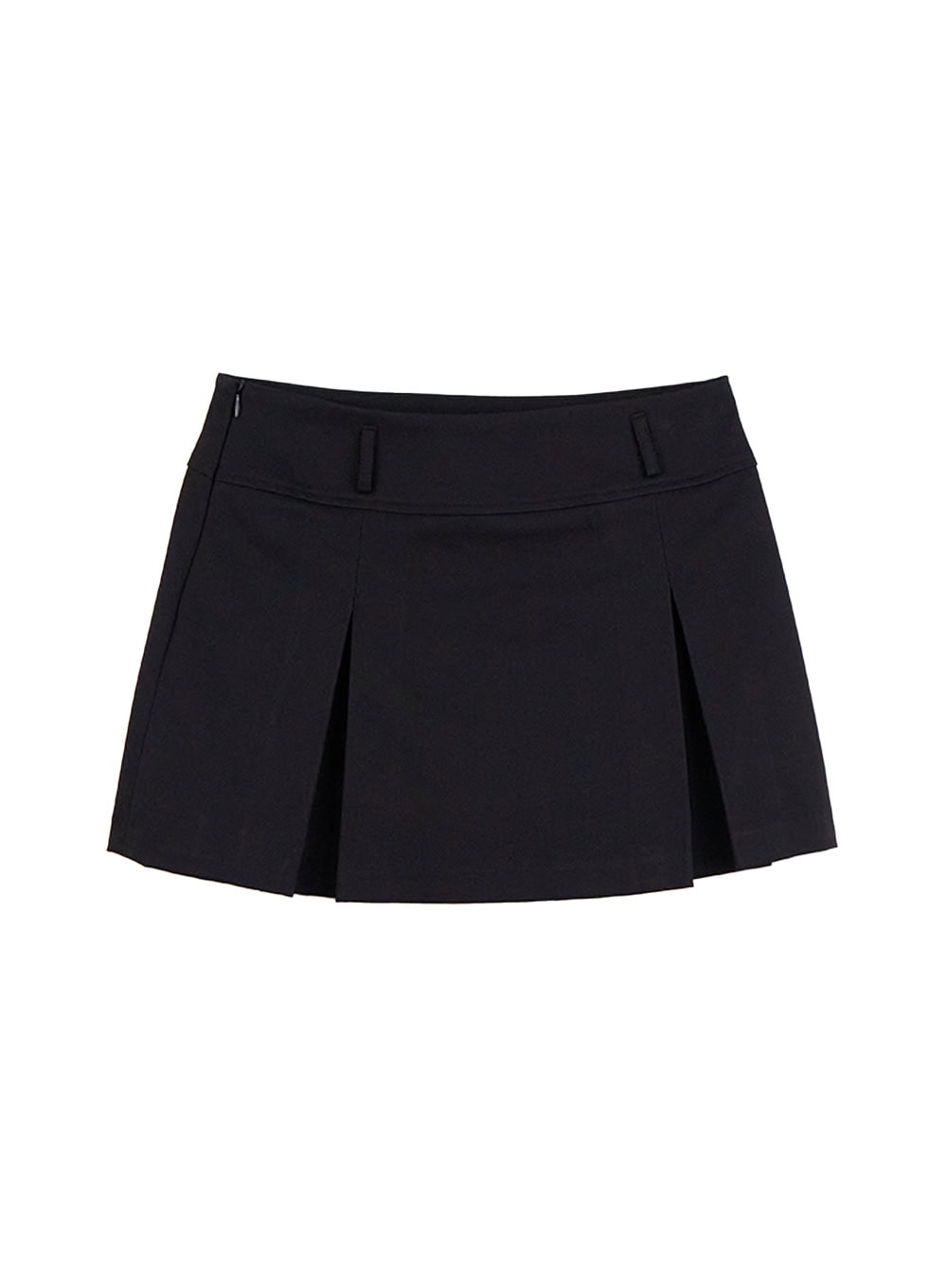 pleated-mini-skirt-cd424 / Black