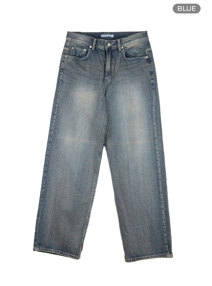 washed-baggy-jeans-unisex-cl417 / Blue