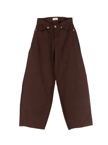 Low-Rise Back Detail Wide Pants CS525