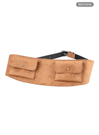 faux-leather-belt-cy403 / Brown