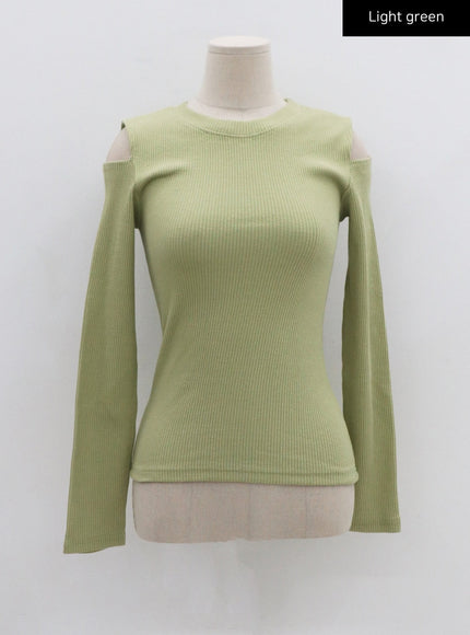 Livia Open Shoulder Long Sleeve Top CS15