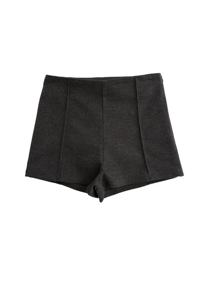 classic-pintuck-shorts-cn504 / Dark gray