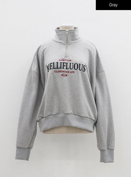 Oversized Half Zip-Up OF316