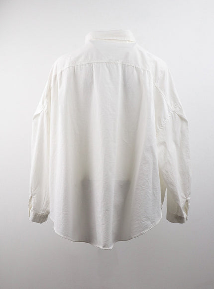 collar-solid-button-long-sleeve-blouse-cj405