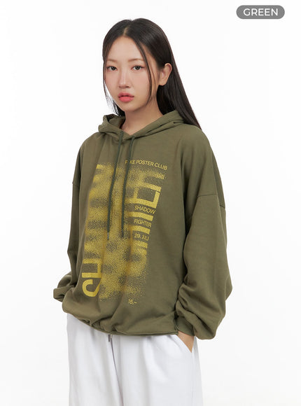 oversized-cotton-hoodie-cs404 / Green