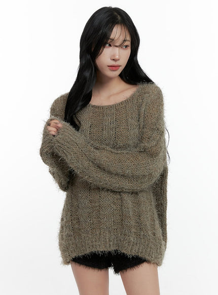 cozyknit-oversize-sweater-cn408 / Green