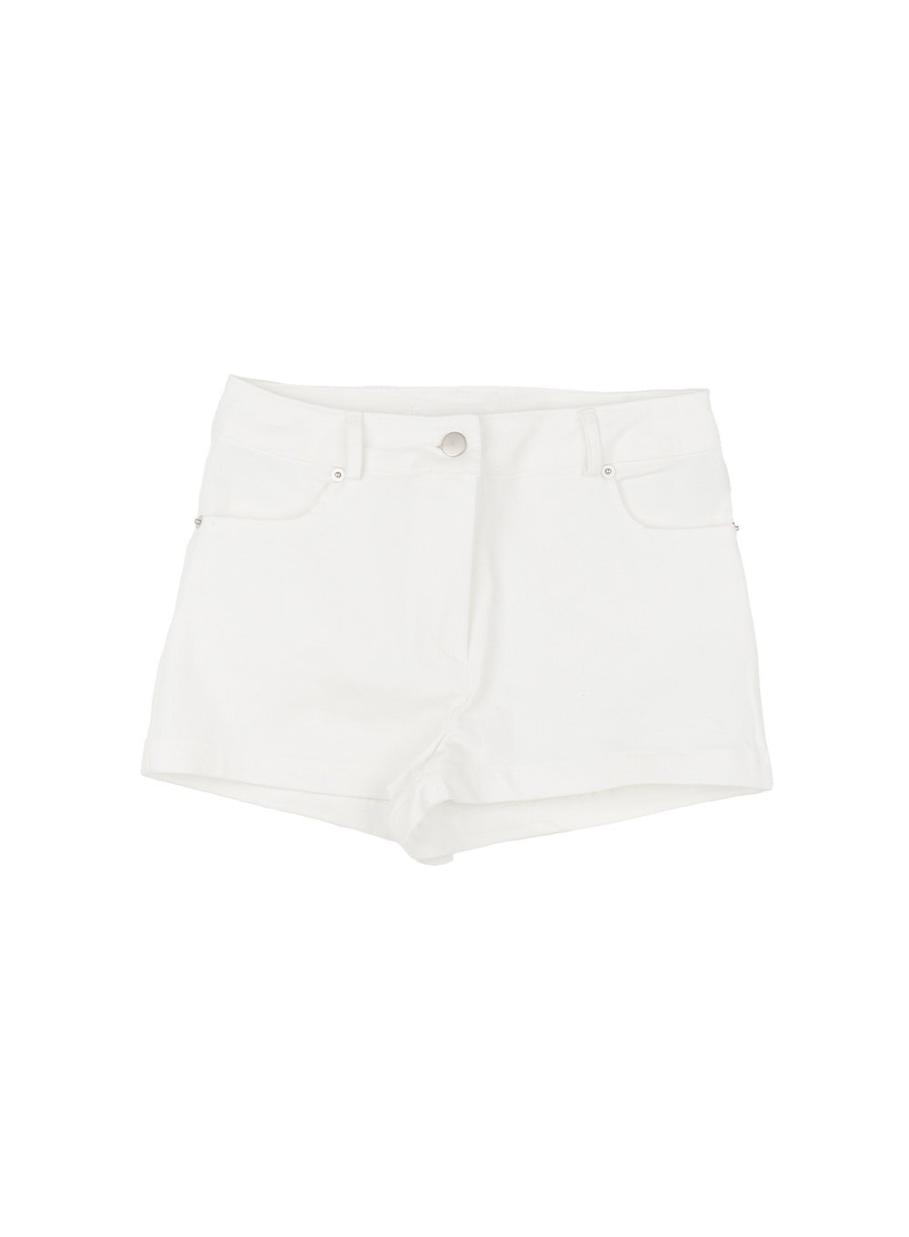 high-waisted-cotton-shorts-cy527 / White