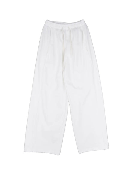 wide-leg-sweatpants-cl514 / Light beige