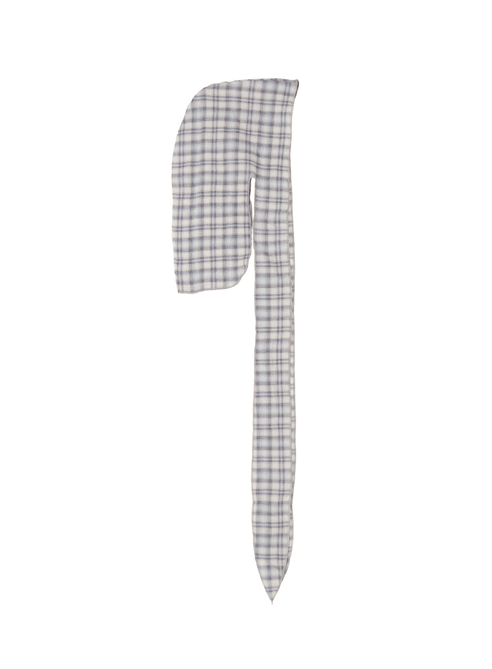 plaid-print-hair-scarf-cy520 / Light blue