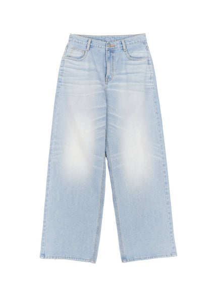 Nicky Washed Wide-Leg Jeans CM511