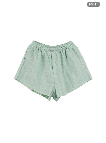 banded-summer-shorts-cg408 / Mint