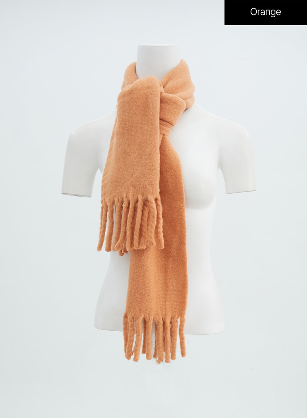 basic-chunky-tassel-scarf-in316 / Orange