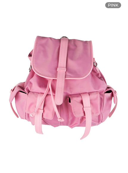 twin-pocket-backpack-cu410 / Pink