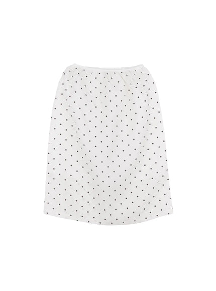 polka-dot-midi-skirt-cu530 / White