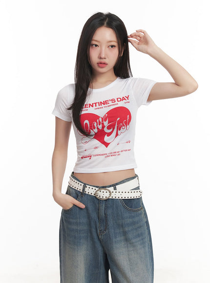 slim-fit-graphic-top-ca525 / White