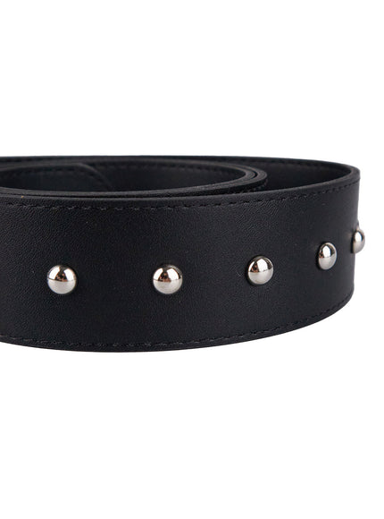 Studded Faux-Leather Belt CJ524