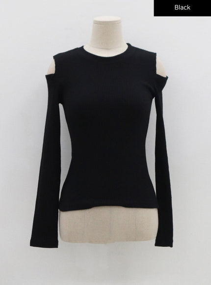 Livia Open Shoulder Long Sleeve Top CS15