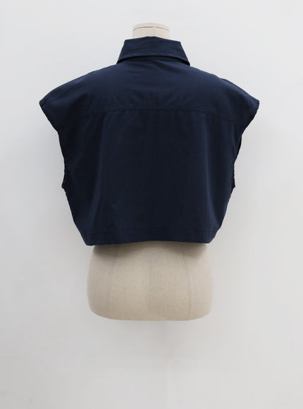 Linen Crop Shirt CU22