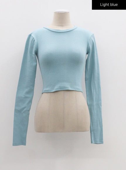 Long Sleeve Cropped Top CM324