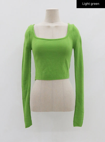 Square Knit Long Sleeve T-Shirt CS20