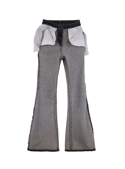 Zadie Slim Washed Denim Bootcut Jeans CG421