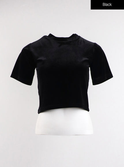 bowknot-cropped-tee-cj417 / Black