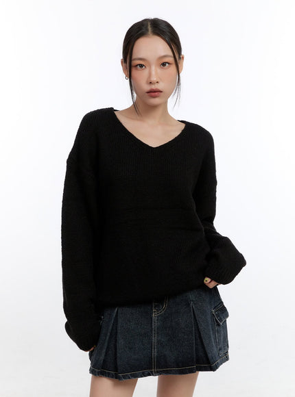 cozyvibe-knit-sweater-co431 / Black