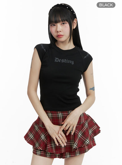 destiny-cropped-tee-om426 / Black