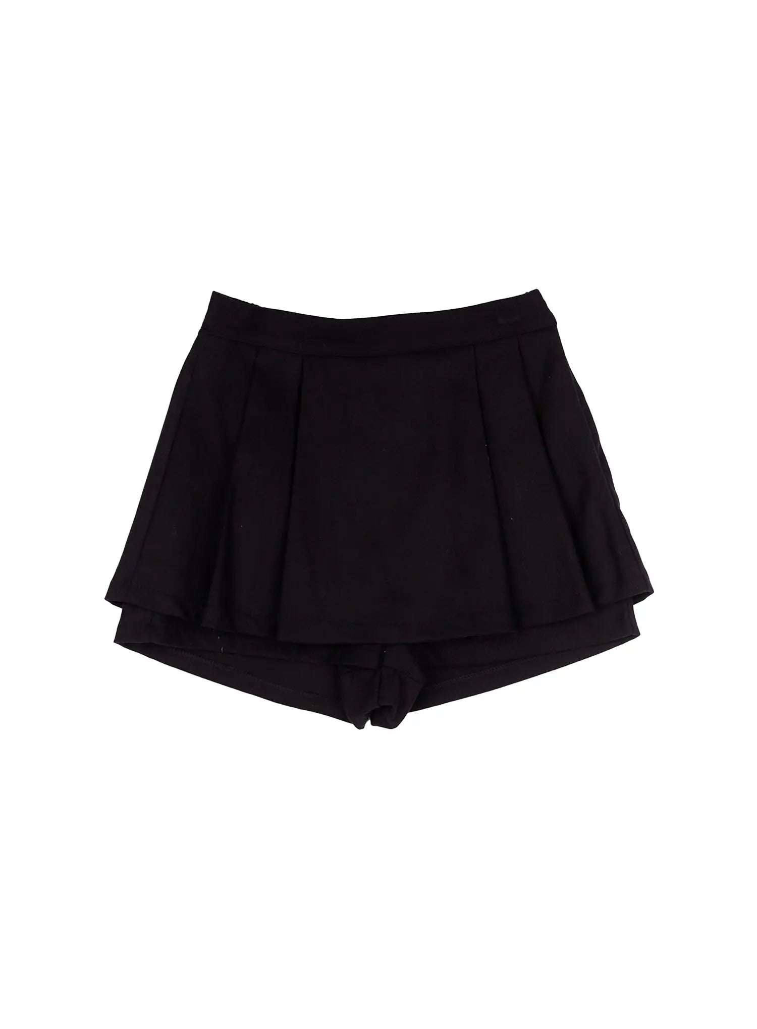 trendy-pleated-mini-skort-cn505 / Black