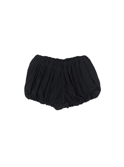 nylon-puff-balloon-shorts-cl509 / Black