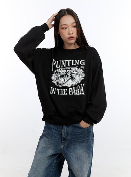 cozy-cotton-graphic-sweatshirt-co431 / Black