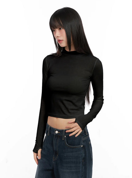 basic-thermal-turtleneck-top-cn520 / Black