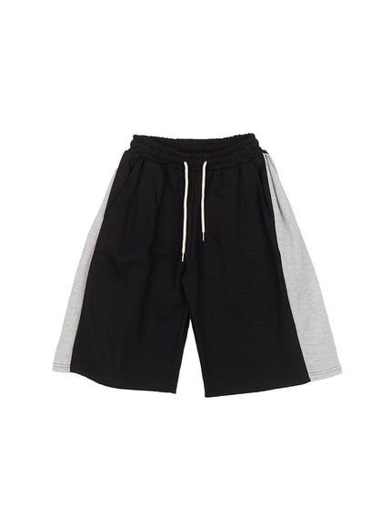 Dual-Tone Baggy Sweatshorts CY512