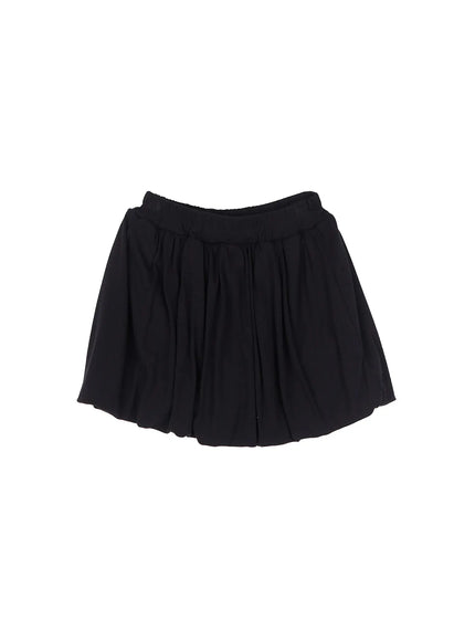 Comfy Gray Pleated Skirt CL516