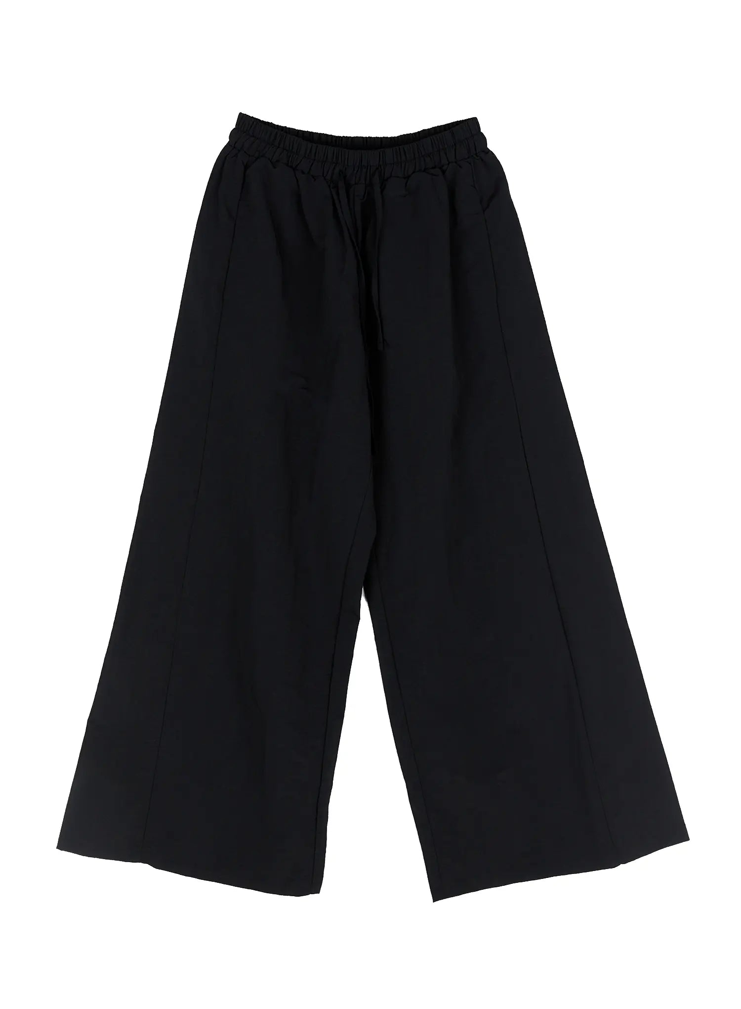 drawstring-wide-leg-pants-cg513 / Black