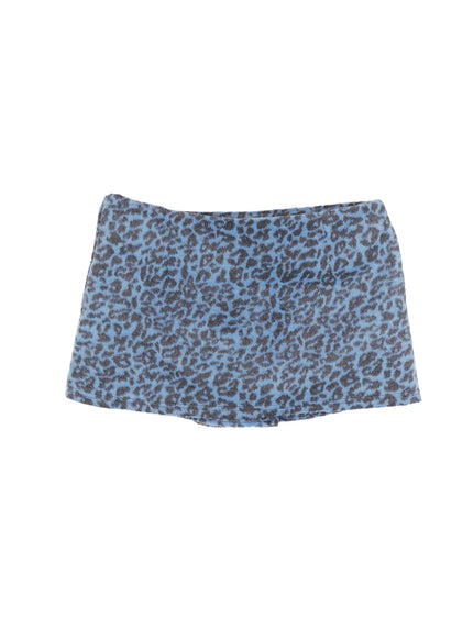y2k-patterned-mini-skirt-cd501 / Blue