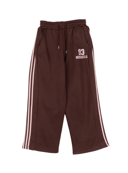wide-leg-track-pants-cd519 / Brown