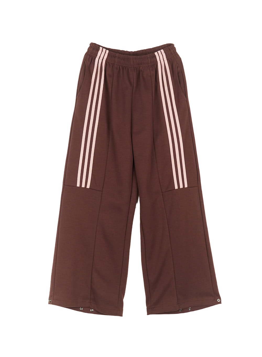 striped-wide-fit-sweatpants-ca523 / Brown