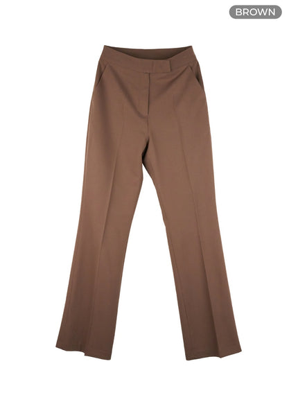 slim-tailored-pants-ol430 / Brown