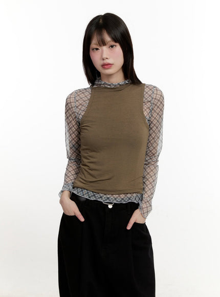 Slim-Fit Shoulder-Tie Halter Top CM514