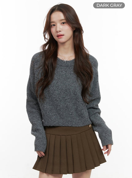 string-cut-out-bolero-top-oo421 / Dark gray