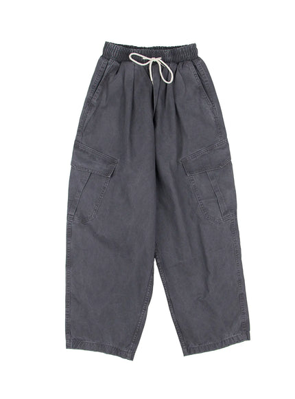 wide-leg-cargo-pants-cj513 / Dark gray