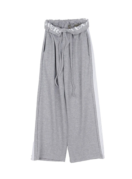 graphic-banding-sweatpants-cs526 / Gray