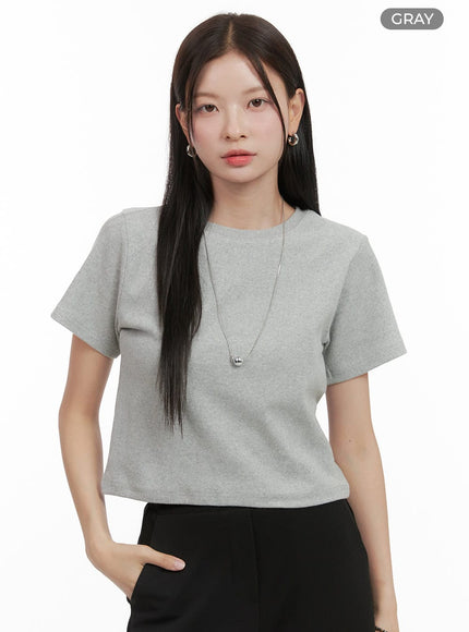 essential-cotton-crop-tee-og416 / Gray